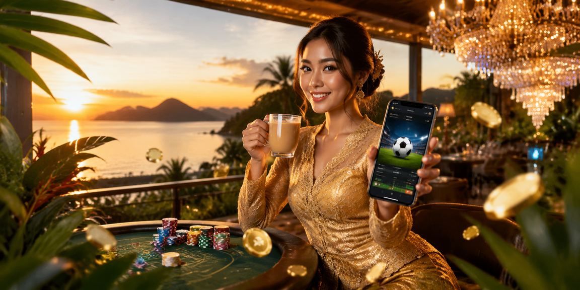 Peminat sukan bertaruh di platform cp500 Kota Kinabalu dengan pakaian kebaya