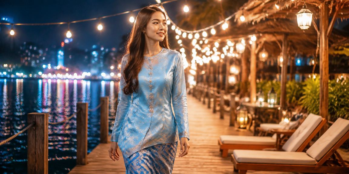 Wanita berbaju kurung menerima bonus rebat pertaruhan badminton cp500 di Sabah